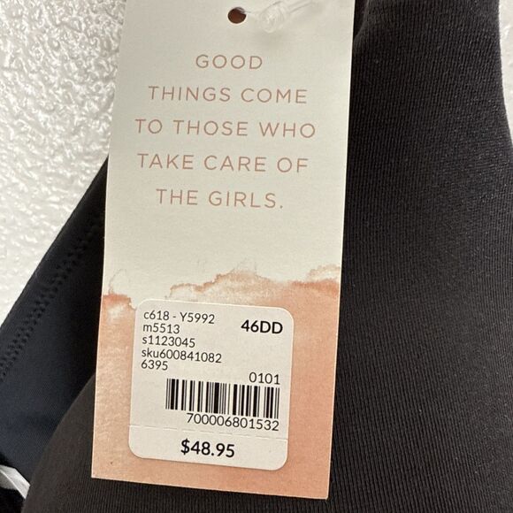 Cacique Lane Bryant 46 DD Lightly Lined No Wire Black Soft Cups NEW NWT - Picture 6 of 12